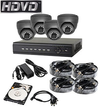 Load image into Gallery viewer, HDVD HVD-P-T87E4 HD-TVI CCTV 8CH DVR with 4 Camera Package Full HD 1080P HDMI Output Night Vision IR Indoor/Outdoor Eyeball Camera 1TB HDD Installed
