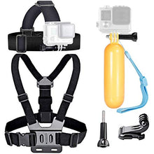 Load image into Gallery viewer, VVHOOY Action Camera Accessories Head Mount Strap Chest Mount Harness Chesty with Floating Handle Grip Compatible with Gopro Hero 10 9 8 7/AKASO EK7000 Brave 4 Brave 7 LE V50X Native V50 Elite/VEMONT
