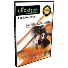 Load image into Gallery viewer, Clickfree Automatic Backup DVD Music Edition DVD200-2, 2-Pack
