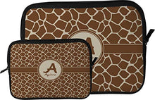 Load image into Gallery viewer, Giraffe Print Tablet Case/Sleeve - Large (Personalized)
