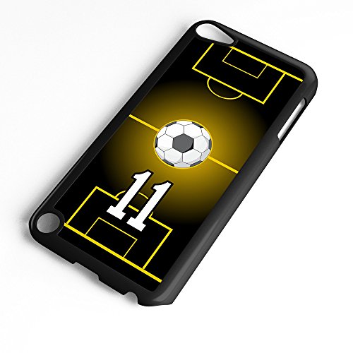 iPod Touch Case Fits 6th Generation or 5th Generation Soccer Ball #9900 Choose Any Player Jersey Number 56 in Black Plastic Customizable by TYD Designs