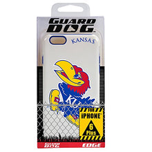 Load image into Gallery viewer, Guard Dog Collegiate Hybrid Case for iPhone 6 Plus / 6s Plus  Kansas Jayhawks  White

