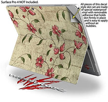 Load image into Gallery viewer, Flowers and Berries Red - Decal Style Vinyl Skin fits Microsoft Surface Pro 4 (SURFACE NOT INCLUDED)
