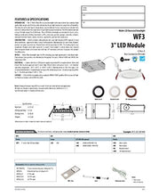 Load image into Gallery viewer, Lithonia Lighting WF3 LED 4000K MW 3-Inch Dimmable With Thin LED Recessed Ceiling Downlight, 590 Lumens, 120 Volts, 8 Watts, Wet Listed, White
