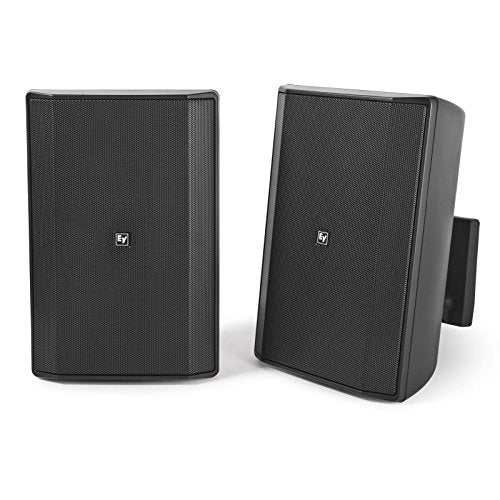 Electro-Voice EVID-S8.2B 360W 8 inch Weather-resistant Wall-mount Speaker (Pair) - Black