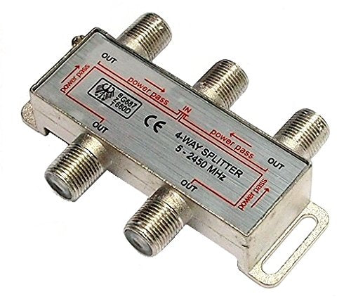 4-Way Satellite Splitter 5-2450 Mhz