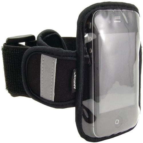 ARKON SM-ARMBAND SPORTS ARMBAND FOR IPHONE(R) 4, IPOD TOUCH(R), HTC(R) EVO 4G, BLACKBERRY(R),