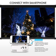 Load image into Gallery viewer, GooDee Mini Projector, LED Pico Projector, Pocket Video Projector Support HDMI Smartphone PC Laptop USB for Movie Games

