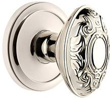 Load image into Gallery viewer, Grandeur 820313 Circulaire Rosette Privacy with Grande Victorian Knob in Polished Nickel, 2.375
