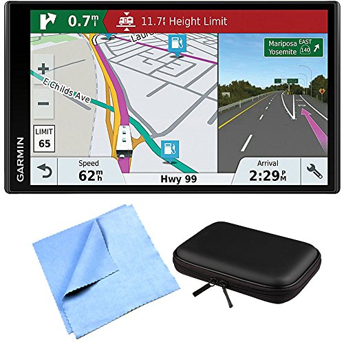 Garmin RV 770 NA LMT-S RV GPS Navigator for Camping Enthusiast w/Hardshell Case Bundle Includes PocketPro XL Hardshell Case and Cleaning Cloth