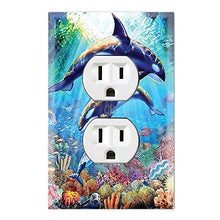 Load image into Gallery viewer, Graphics Wallplates - Underwater Adventure Orcas - Duplex Outlet Wall Plate Cover
