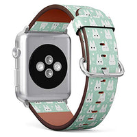 Compatible with Big Apple Watch 42mm, 44mm, 45mm (All Series) Leather Watch Wrist Band Strap Bracelet with Adapters (Teeth Dentistry Health Care Cute)