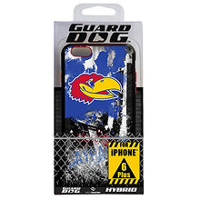 Load image into Gallery viewer, Guard Dog Collegiate Hybrid Case for iPhone 6 Plus / 6s Plus  Paulson Designs  Kansas Jayhawks
