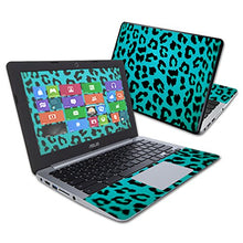 Load image into Gallery viewer, MightySkins Skin Compatible with Asus Chromebook 11.6&quot; C200MA wrap Cover Sticker Skins Teal Leopard
