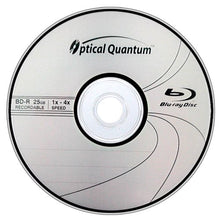 Load image into Gallery viewer, Optical Quantum OQBDR04LT 4X 25 GB BD-R Single Layer Blu-Ray Recordable Logo Top 25-Disc Spindle
