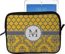 Load image into Gallery viewer, Damask &amp; Moroccan Tablet Case/Sleeve - Large (Personalized)
