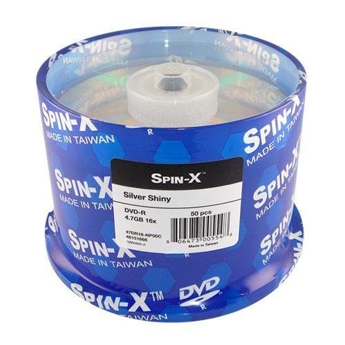 Spin-X 500 16X DVD-R 4.7GB Shiny Silver