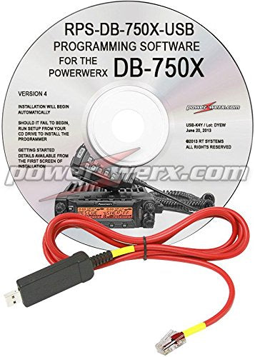 Powerwerx RPS-DB750X-USB PC Programming Kit (Includes Software on CD & USB Cable) for DB-750X