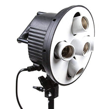 Load image into Gallery viewer, Fotga 5 Socket E27 Lamp Bulb Light Head Holder for Photo Studio Continuous Lighting

