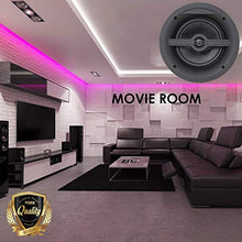 Load image into Gallery viewer, Package: Gravity Premium SG-6HW 6.5 1200 Watts Subwoofer Flush Mount in-Wall in-Ceiling 2-Way Universal Home Speaker System with Woven Cone Silk Tweeter for Great BASS! (6 Subwoofer Included)
