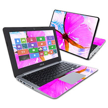 Load image into Gallery viewer, MightySkins Skin Compatible with Asus Chromebook 11.6&quot; C200MA wrap Cover Sticker Skins Pink Butterfly
