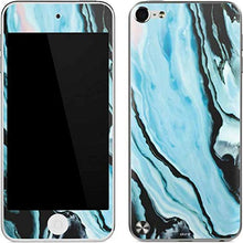 Load image into Gallery viewer, Skinit Decal MP3 Player Skin Compatible with iPod Touch (5th Gen&amp;2012) - Officially Licensed Originally Designed Aqua Blue Marble Ink Design
