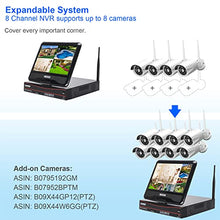 Load image into Gallery viewer, 8CH Expandable All in one Wireless Security Camera System with 10.1&quot; Monitor 4pcs 3MP Indoor Outdoor Camera One-Way Audio Night Vision Motion Detection Cromorc Home Business CCTV Surveillance 1TB HDD

