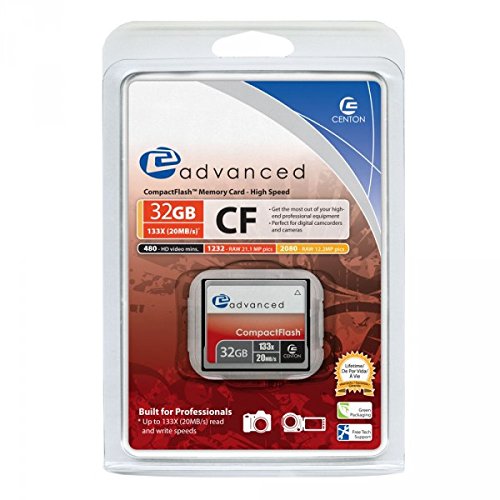 Centon 133X CF Type 1-32 GB Flash Card 32GBACF133X (Silver)