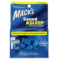 MACK'S SoundAsleep Soft Foam Earplugs (12 Pairs)