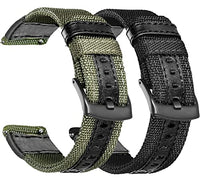 Olytop Galaxy Watch 46mm Bands, Galaxy Watch 3 45mm Band, Gear S3 Frontier Bands, 22mm Nylon Sports Replacement Strap Wristband for Samsung Galaxy Watch 46mm 2019 /3 45mm/ Gear S3 - 2 Pack