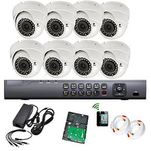 Load image into Gallery viewer, Amview 8ch HD1080P Hybrid HDMI DVR 2.8-12mm Varifocal Zoom Lens Home Surveillance Security Camera System

