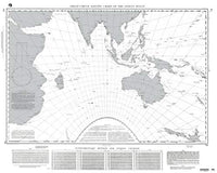 NGA Chart 74-Great Circle Sailing Chart of The Indian Ocean