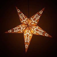 Decorative Star Lamp Wedding-Christmas Party Hanging Yellow Paper Festive Star 22