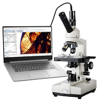 KOPPACE 40-640X monocular Electron Biological Microscope,5 megapixel Electronic Eyepiece USB2.0,Home School Education Microscope