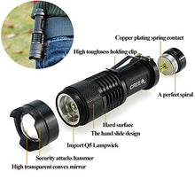 Load image into Gallery viewer, BESTSUN 5 Pack Tactical Mini LED Flashlight Ultra Bright 300 Lumens Q5 LED Handheld Flashlights Water Resistant Adjustable Focus Small Torch Light for Kids Child Camping Cycling Hiking Emergency
