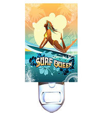 Load image into Gallery viewer, Surfboard Queen Decorative Night Light
