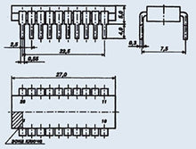 Load image into Gallery viewer, S.U.R. &amp; R Tools IC/Microchip USSR K555AP5 Analogue SN74LS244, SN74LS244N 20 pcs
