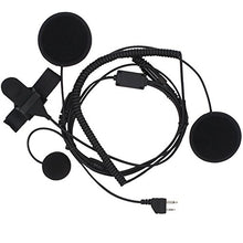 Load image into Gallery viewer, KENMAX Full Face PTT Headset Earpiece with Finger PTT for Midland LXT435 G225 LXT320 LXT320 LXT324
