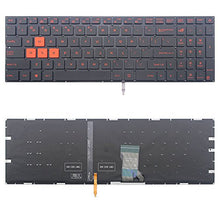 Load image into Gallery viewer, New US Black Backlit Keyboard (Without Frame) Replacement for ASUS GL502 GL502V GL502VT GL502VS GL502VM GL502VY GL502VM-DS74 GL502VS-DB71 GL502VS-DS71 GL502VS-WS71 GL502VT-BSI7N27 GL502VT-DS72
