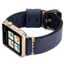 Load image into Gallery viewer, Compatible with Apple Watch Band 38mm 40mm, [Retro Handmade Hand-Sewn] Genuine Leather Watch Strap Replacement Wristband Bracelet for Apple Watch Series 4 (40mm) Series 3 Series 2 Series 1 (38mm)
