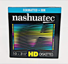 Load image into Gallery viewer, Nashuatec High Density HD 2-Sided 3.5&quot; Diskette Formatted 10 Diskettes Per Pack For Storage Data
