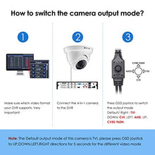 Load image into Gallery viewer, ZOSI 1080P 1920TVL Hybrid 4-in-1 TVI CVI AHD CVBS Security Surveillance CCTV 2.0MP HD Dome Camera Weatherproof 65ft IR Day Night Vision For HD-TVI, AHD, CVI, and CVBS 960H analog DVR System White
