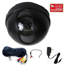 Load image into Gallery viewer, VideoSecu CCTV Dome Security Camera Built-in CCD 480TVL 3.6mm Wide Angle Lens for Home DVR Surveillance System with Power Supply and Extension Cable 1VM
