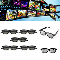 LTEFTLFL 5 Pcs Passive Polarized 3D Glasses Panasonic Lg Sony Samsung 3D Tvs Monitor 3D Film Movie