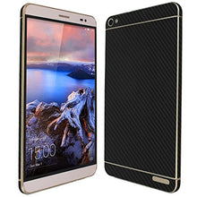 Load image into Gallery viewer, Skinomi Black Carbon Fiber Full Body Skin Compatible with Huawei Mediapad X2 (Full Coverage) TechSkin with Anti-Bubble Clear Film Screen Protector
