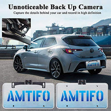 Load image into Gallery viewer, Backup Camera for Car 4.3&#39;&#39; Mirror Monitor Licence Plate Rear View Hitch Camera,HD 1080P Easy Installation System for Cars,Trucks,Minivans,SUVs,LED Lights Clear Night Vision - AMTIFO A1
