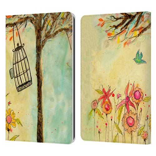 Head Case Designs Officially Licensed Wyanne Free to Be Birds Leather Book Wallet Case Cover Compatible with Kindle Paperwhite 1 / 2 / 3