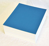 topseller100, Pack of 50 sheets 16x20 UNCUT matboard / mat boards (blue)