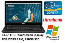 Load image into Gallery viewer, Dell WT5-0022 Latitude E7440 Ultrabook, Intel:i7-4600U, 2.1 GHz, 256 GB, Integrated HD Graphics , Windows 10 Professional, Black/Dark Grey, 14.1&quot; (Renewed)
