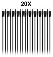 20 Pack DC 2.1mm x 5.5mm Male Barrel Plug with 4ft Ultra Flexible 0.12